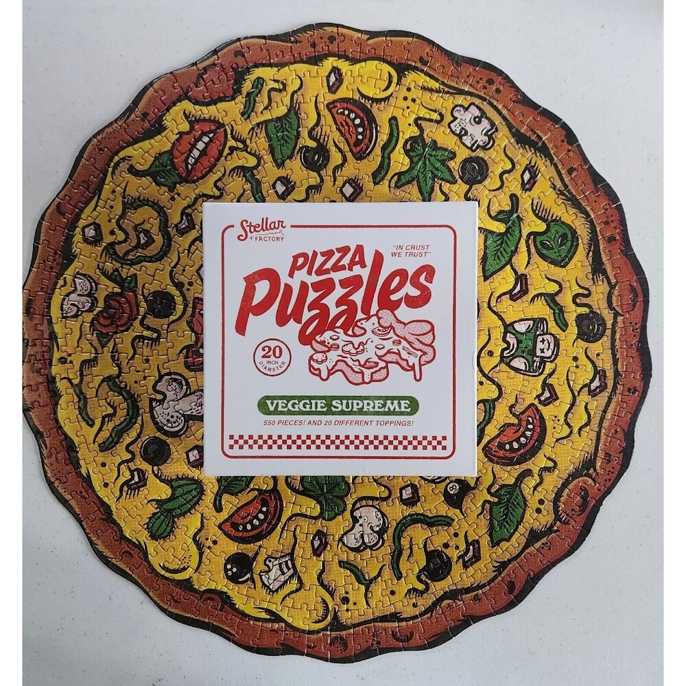 Pizza Puzzles Veggie Supreme 550 Pieces 20 Different Toppings Stellar Factory